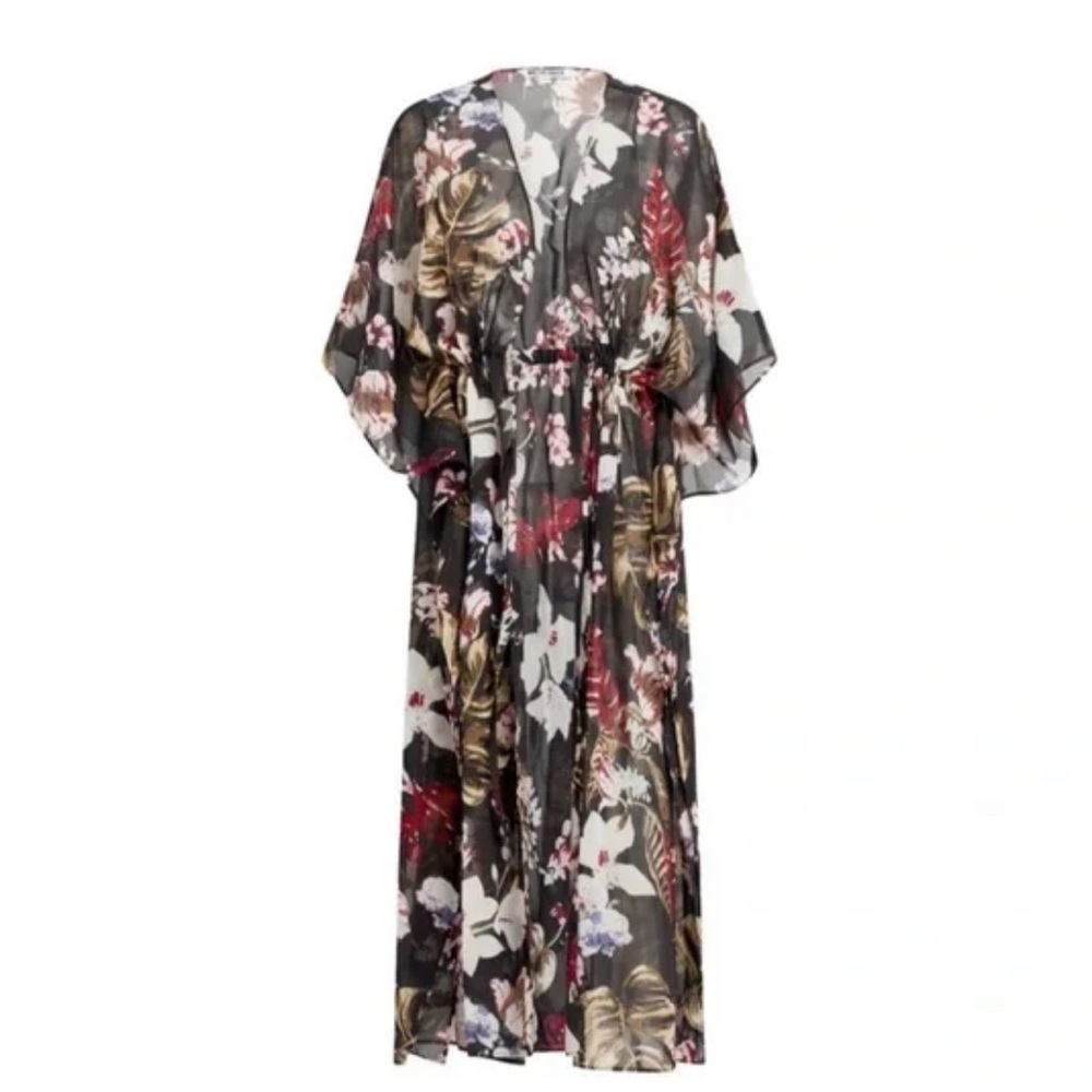 Walter Baker Sheer Floral Caftan - OS